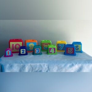 Playgo Toys Stick & Stack Number & Counting Blocks- NWOT